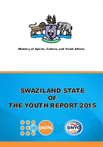 Swaziland State of the Youth Report 2015